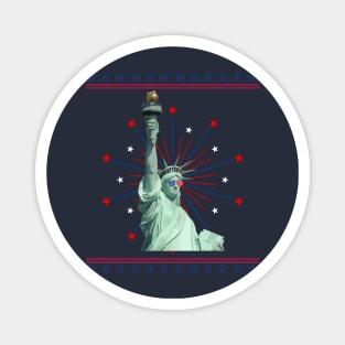 4th July Statue of Liberty Magnet